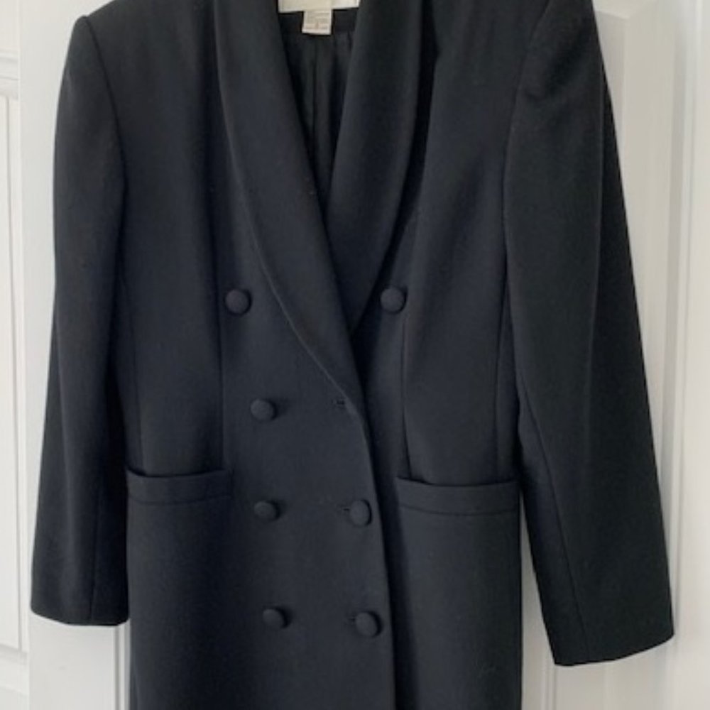 Casual Corner Black Wool Blazer, Size 8